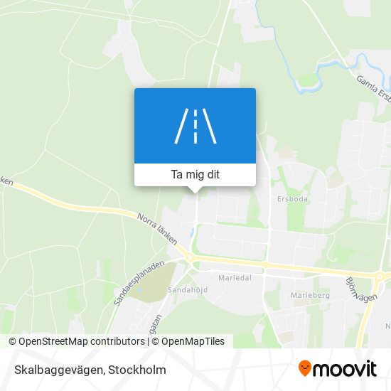 Skalbaggevägen karta