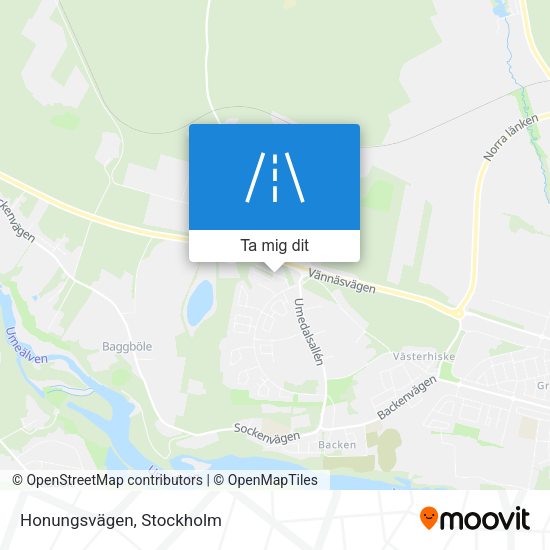 Honungsvägen karta