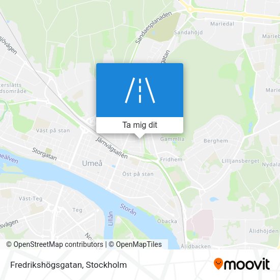 Fredrikshögsgatan karta