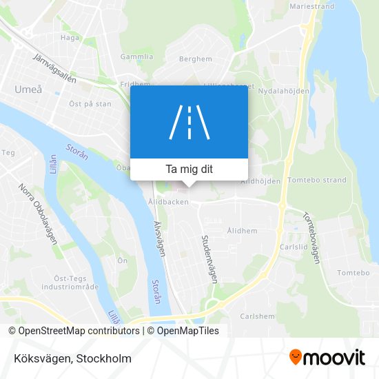 Köksvägen karta