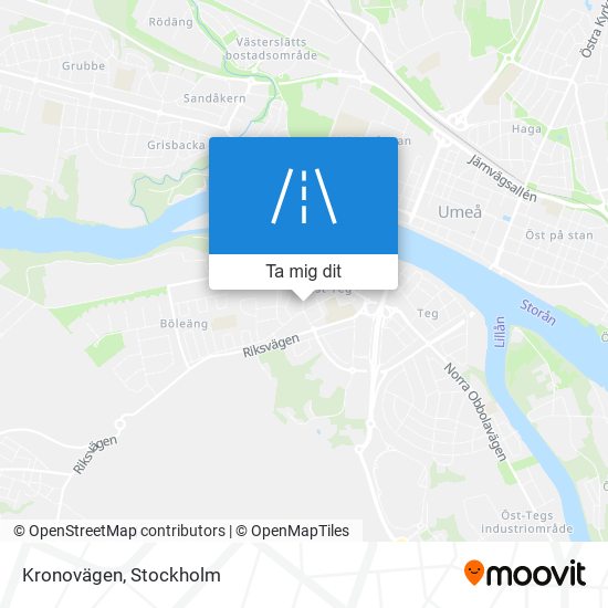 Kronovägen karta