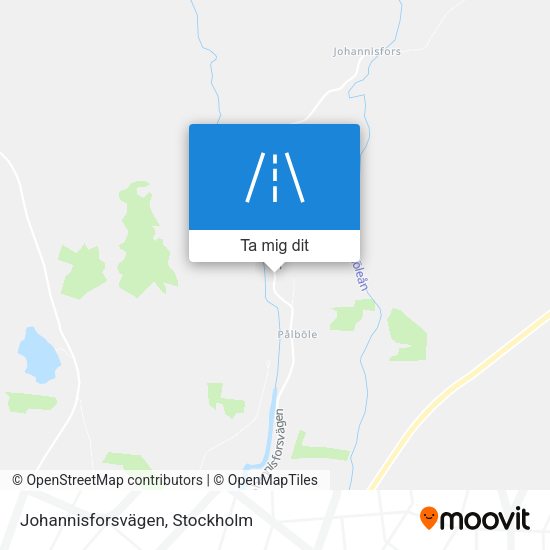 Johannisforsvägen karta