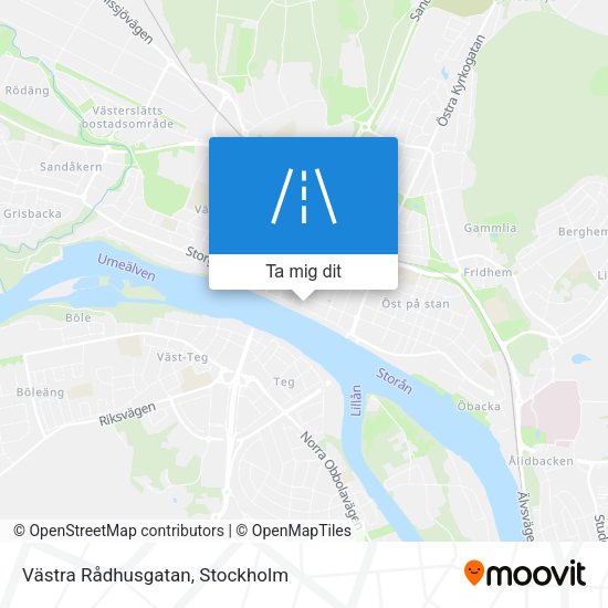 Västra Rådhusgatan karta