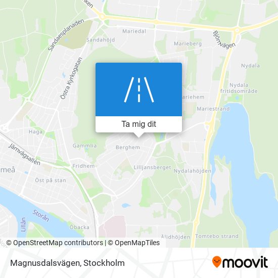 Magnusdalsvägen karta