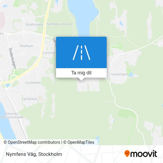 Nymfens Väg karta