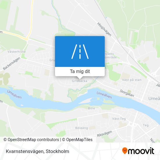 Kvarnstensvägen karta