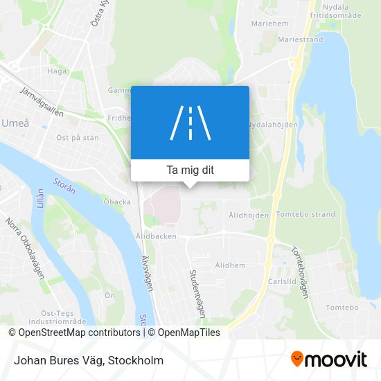 Johan Bures Väg karta