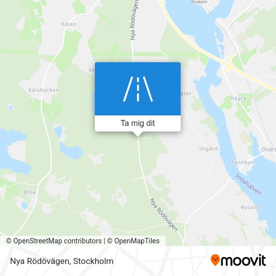 Nya Rödövägen karta
