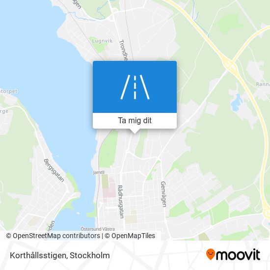 Korthållsstigen karta