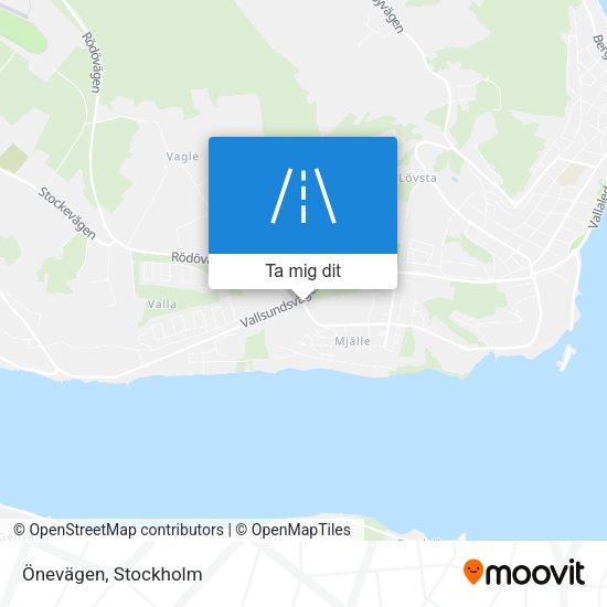 Önevägen karta