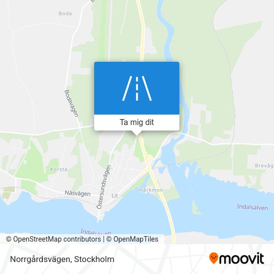 Norrgårdsvägen karta