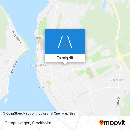 Campusvägen karta