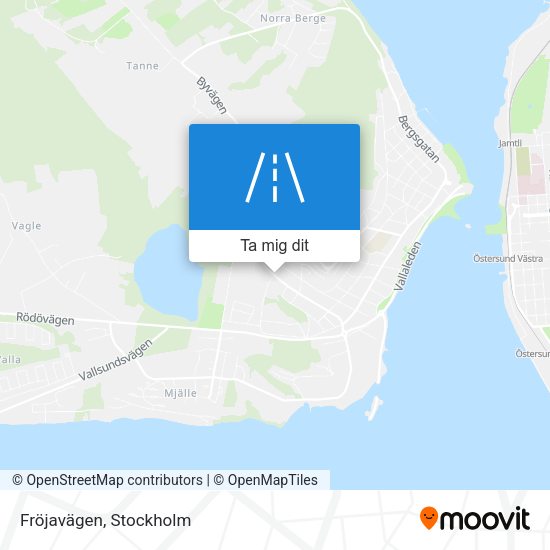 Fröjavägen karta