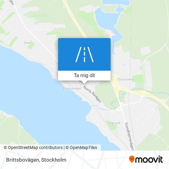 Brittsbovägen karta