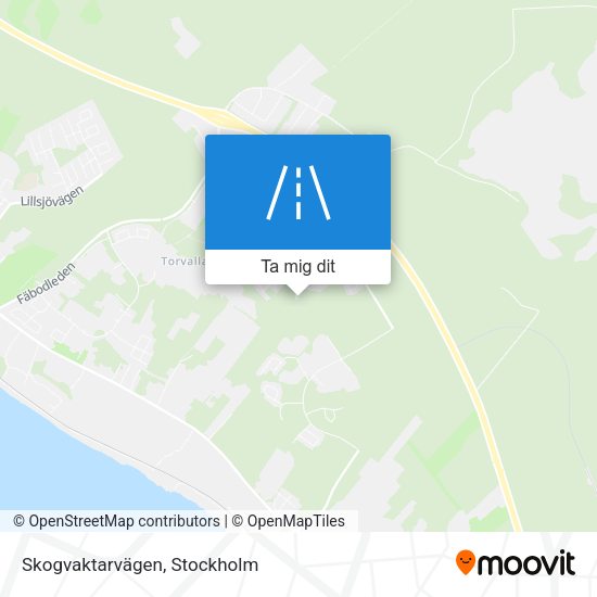 Skogvaktarvägen karta