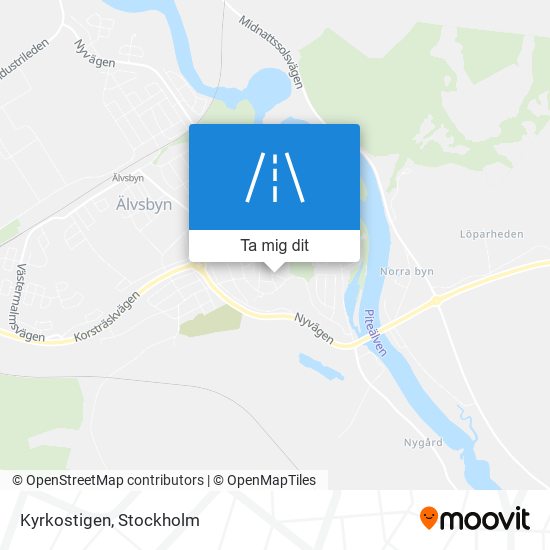 Kyrkostigen karta