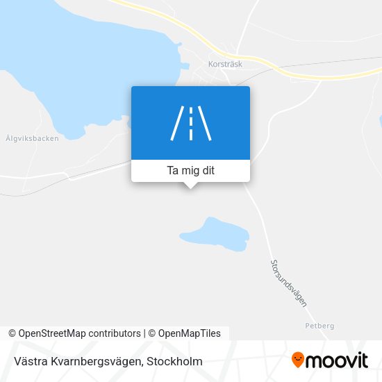 Västra Kvarnbergsvägen karta