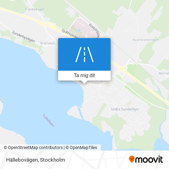 Hällebovägen karta