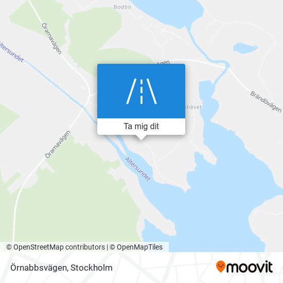 Örnabbsvägen karta