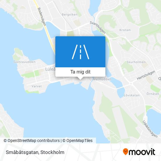 Småbåtsgatan karta