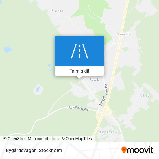 Bygårdsvägen karta
