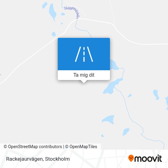 Rackejaurvägen karta