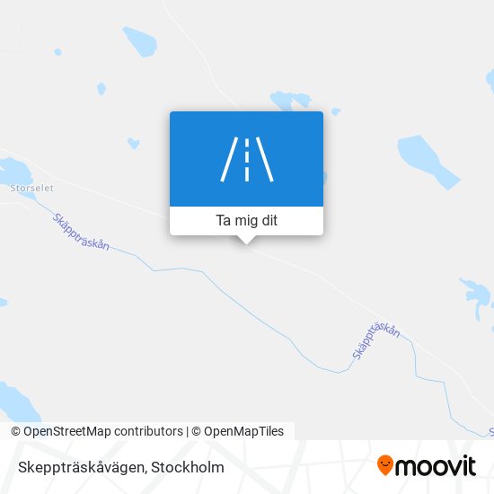 Skeppträskåvägen karta