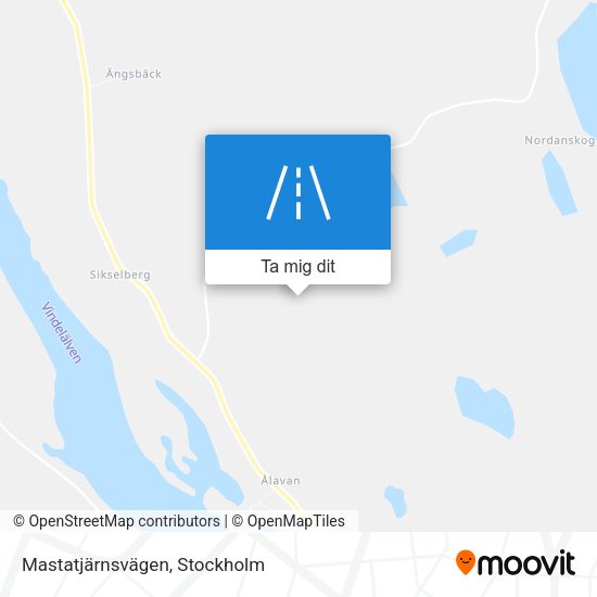 Mastatjärnsvägen karta