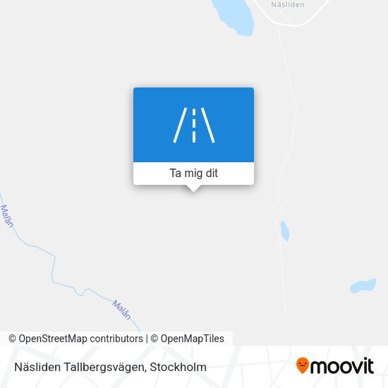 Näsliden Tallbergsvägen karta