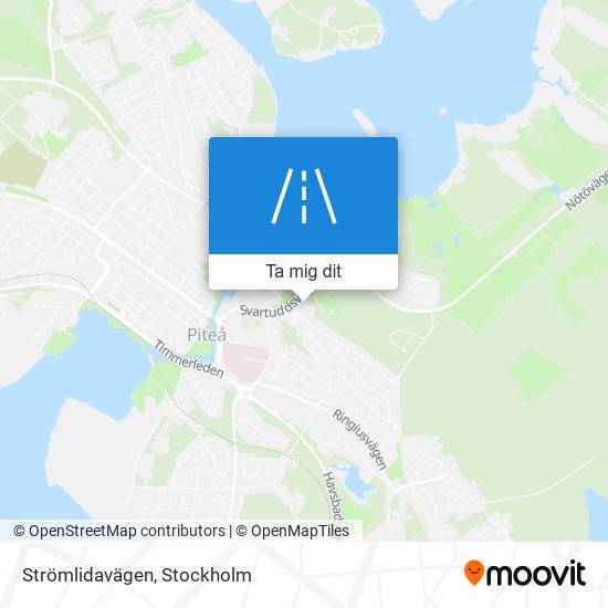 Strömlidavägen karta