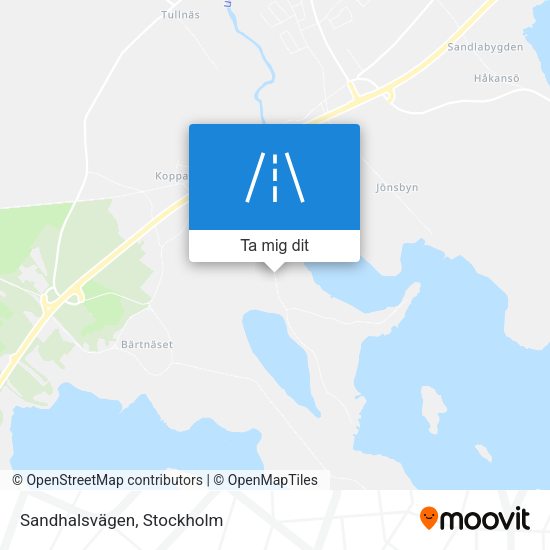 Sandhalsvägen karta