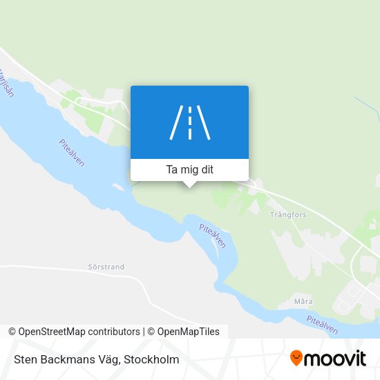Sten Backmans Väg karta