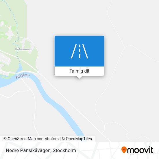 Nedre Pansikåvägen karta