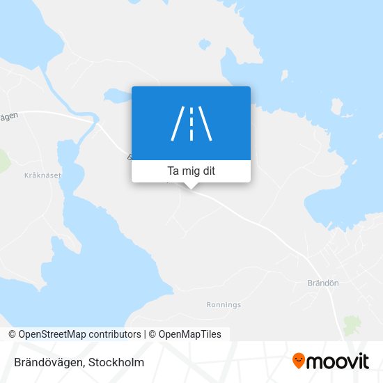 Brändövägen karta