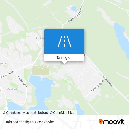 Jakthornsstigen karta