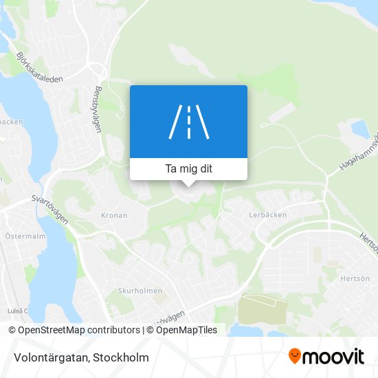 Volontärgatan karta