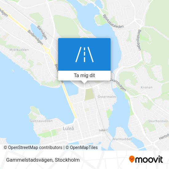 Gammelstadsvägen karta