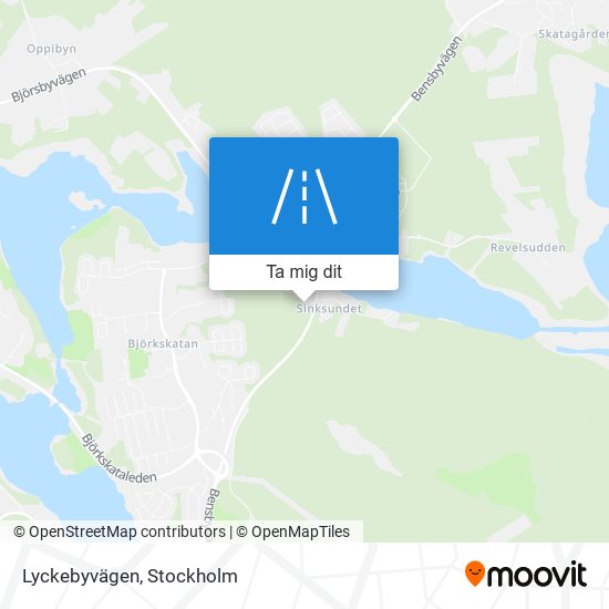 Lyckebyvägen karta