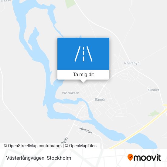 Västerlångvägen karta