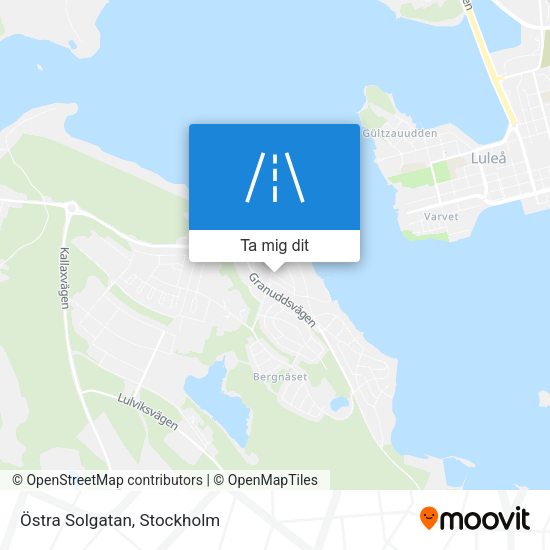 Östra Solgatan karta