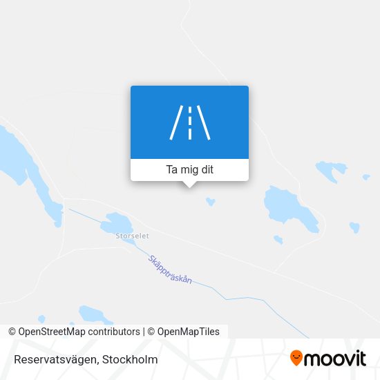 Reservatsvägen karta