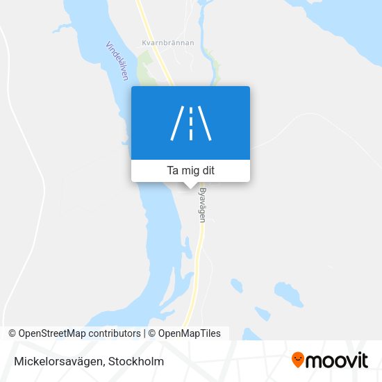 Mickelorsavägen karta