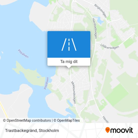Trastbackegränd karta
