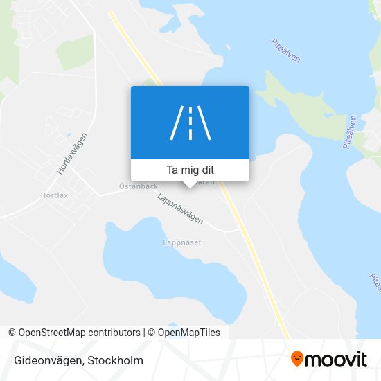 Gideonvägen karta