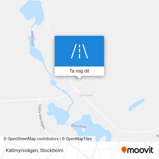 Källmyrsvägen karta