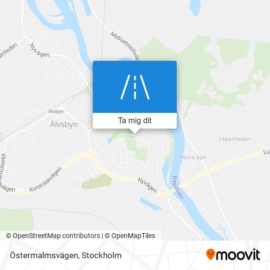 Östermalmsvägen karta