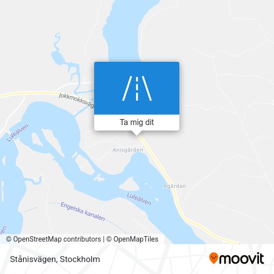 Stånisvägen karta