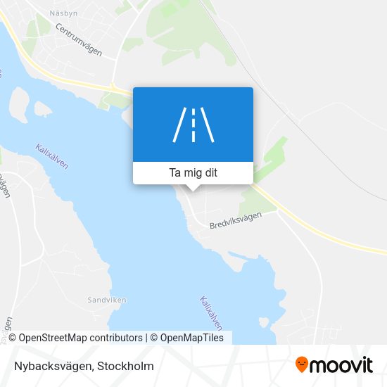 Nybacksvägen karta