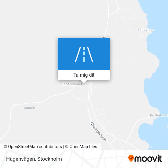 Hägenvägen karta