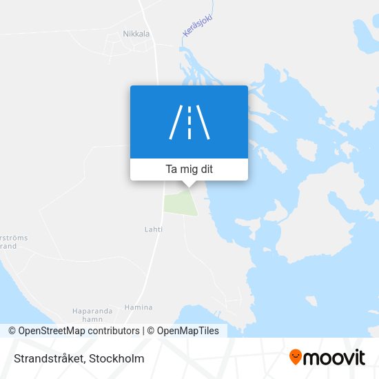 Strandstråket karta